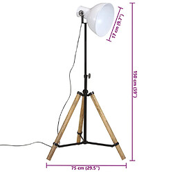 vidaXL Lampadaire Bois de Manguier pas cher