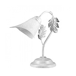 Lumière Lampe de table MARILENA - Argent et Blanc