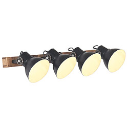 vidaXL Lampe murale industrielle Noir
