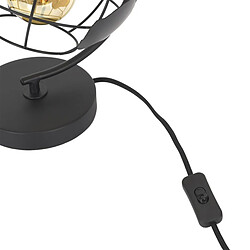 The Home Deco Factory THDF Lampe en métal noir Globe à poser pas cher