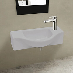 Lavabo vidaXL Blanc pour salle de bain