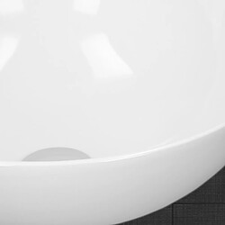 ML-Design Lavabo rond - Blanc pas cher