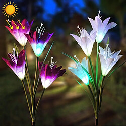 Wewoo LED solaire Forme De Fleur Lys