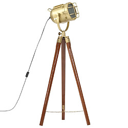 VidaXL Lampadaire rétro bois de manguier