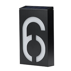 Wewoo LED Panneau Solaire Mur Plaque Numéro