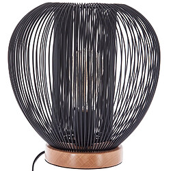Atmosphera Lampe à poser design métal Noda - H. 27 cm - Noir