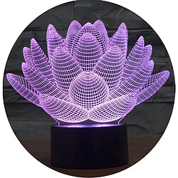 Yonis Lampe Décorative 3D - Fleur de Lotus