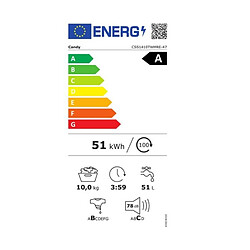 CANDY CSS1410TWMRE-47 - Blanc