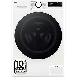 Lg F4WR6010A0W - Blanc Lave-linge hublot - 1400 tr/min - Classe énergétique A - Moteur à induction - Affichage du temps restant - Programmes délicats - Verrouillage enfant - Niveau sonore essorage 71 dB
