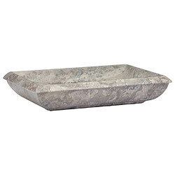 vidaXL Lavabo en Marbre Gris