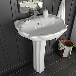 Lavabo vidaXL Autoportant Blanc