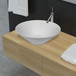Lavabo de salle de bain Blanc vidaXL