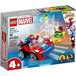 LEGO 10789 La Voiture de Spider-Man LEGO Marvel - Course Spidey vs Docteur Octopus - Accessoires phosphorescents