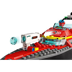 Lego Le bateau de sauvetage des pompiers - City pas cher