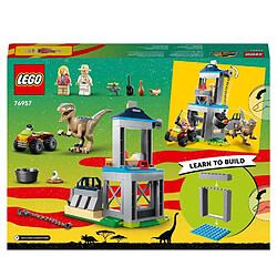 Lego L'évasion du vélociraptor Jurassic World