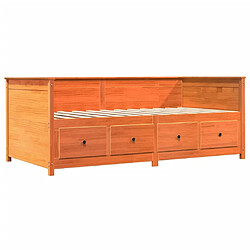 Maison Chic Lit de Repos Bois de Pin Massif 100x200cm