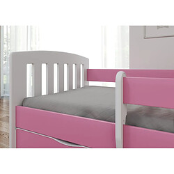 Lit bébé avec matelas - Rose