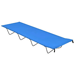VidaXL Lit de camping 180x60x19 Bleu
