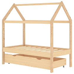 VidaXL Cadre de Lit d'Enfant avec Tiroir 70x140
