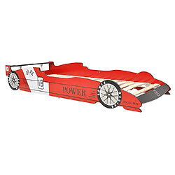 VidaXL Lit voiture de course - Rouge