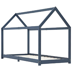 VidaXL Cadre de lit Gris - 90x200