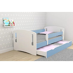 Lit bébé avec rangement - Bleu