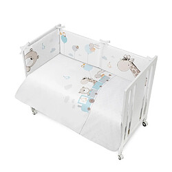 Parure de Lit Interbaby Jirafa Tren - Vert Menthe