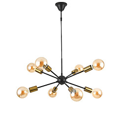 Helloshop26 Lustre lampe lumière suspendu suspension à 8 branches amiens E27 03_0007599