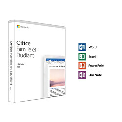 Microsoft Office Famille et Etudiant 2019