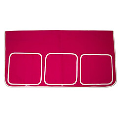 Homestyle4u Sac de rangement lit bébé - Rouge Sac de rangement pour lit bébé - en coton - avec rangement intégré