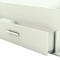 Avis Pegane Lit 2 places 140x190 - Blanc mat