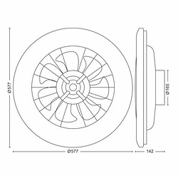 Philips ventilateur de plafond Amigo - Blanc pas cher