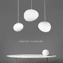 Lustre Galet - Blanc Laiteux