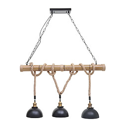 Acheter Decoshop26 Suspension 3 lumières - Noir