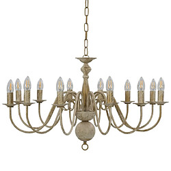 vidaXL Lustre - Blanc antique