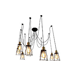 Avis Decoshop26 Suspension métal 9 lumières - Noir