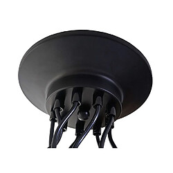 Decoshop26 Suspension métal 9 lumières - Noir pas cher