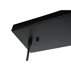 Avis Decoshop26 Suspension industrielle bois métal - Noir