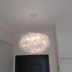 Avis Stoex lustre suspension en plumes - Blanc
