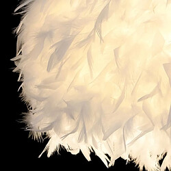 Acheter Stoex lustre suspension en plumes - Blanc