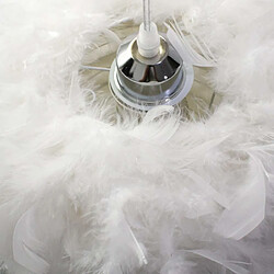 Acheter Stoex Lustre suspension en plumes - Blanc