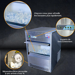 L2G Machine à Glaçons Creux 26kg