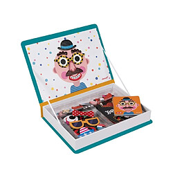 Juratoys-janod Jeu magnétique Magneti'Book Crazy Faces - Turquoise pas cher