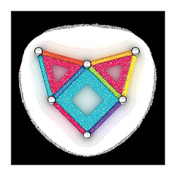 Gardenkraft jeu de construction Geomag glitter