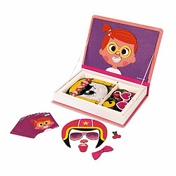 Juratoys-janod Magneti Book visages - Rose pas cher