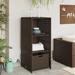Avis vidaXL Armoire jardin 50x55x115 cm - Marron
