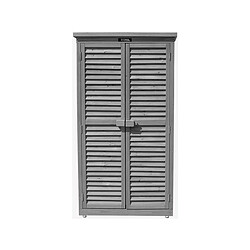 Habitat Et Jardin Armoire de jardin Space - 87 x 46.5 x 160 cm - Anthracite