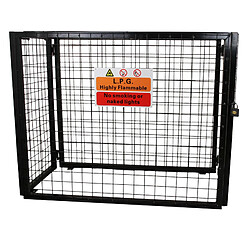 Monstershop Cage bouteille gaz - Acier galvanisé