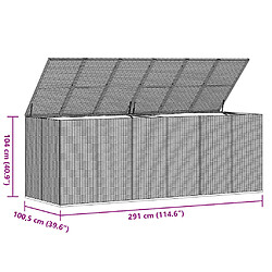 vidaXL Gris pas cher