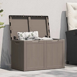 vidaXL Boîte de rangement 180L PP Rotin - Marron